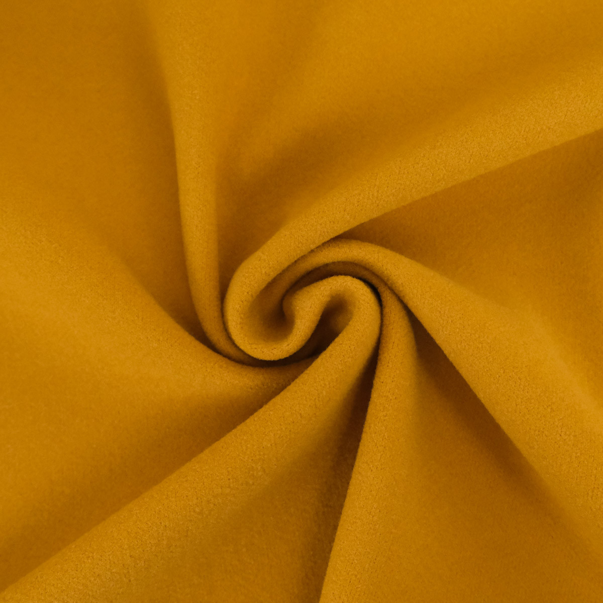 Ochre-Colored Caban-Style Knit Fabric Coat - Maison Klem